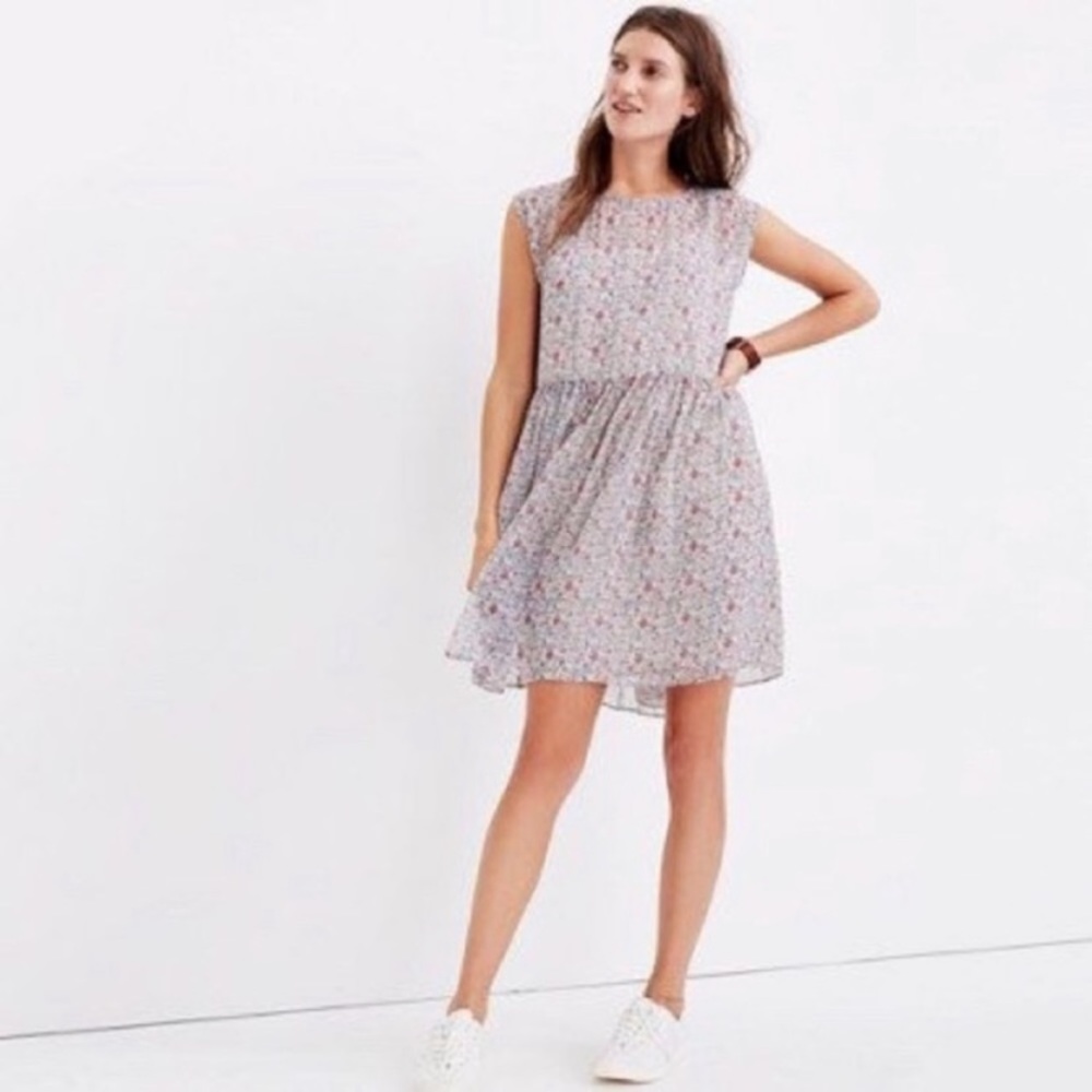 Madewell Sharon Tie-Back Mini Dress